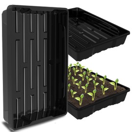 Gardzen Gardzen 10 Pack Seed Trays, Reusable Seed Starter Tray, Ideal for Seed Starting, Microgreens, Indoor Gardening, and Greenhouse Plant Nurseries - No Drain Holes, 15.7" x 11.6"