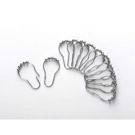 Phrases Printed Waffle Shower Curtain With 12 Roller Ball Hooks - Love Phrases 70" x 72" - Water Resistant Polyester Blend, Washable Shower Curtain - Perfect Cloth Shower Curtain for Stylish Bathrooms