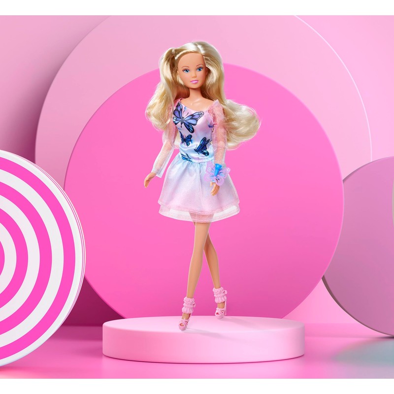 SIMBA 105733730 Steffi Love Butterfly, Toy Doll Wearing a Butterfly