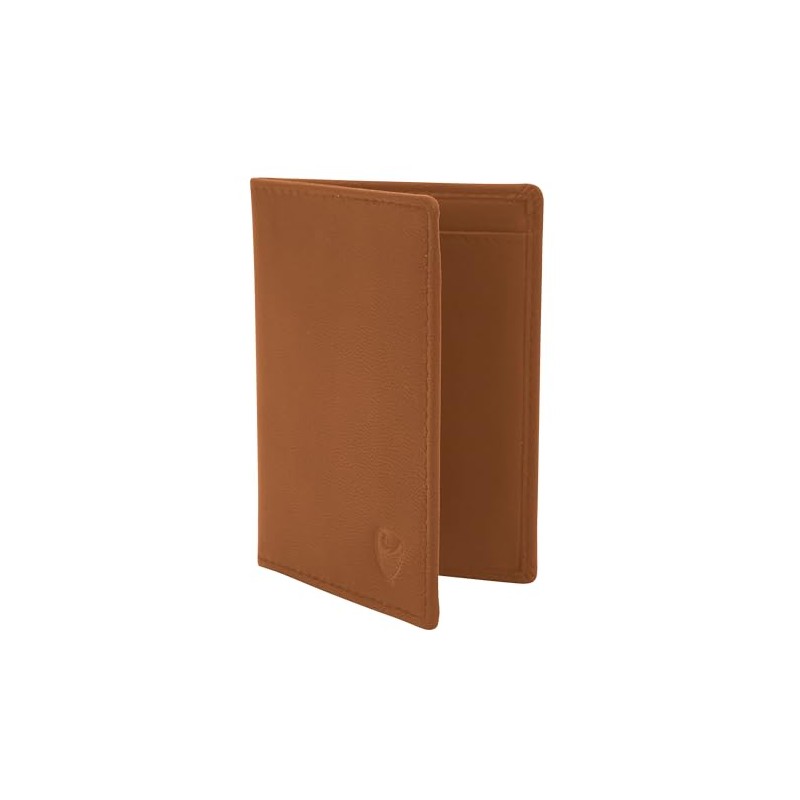 GERMANUS Leather Wallet for Vehicle Registration and Credit Cards Brown,