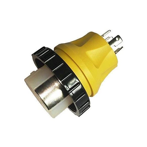 Parkworld 692118 Shore Power Adapter Generator 30A L14-30P Male to Marine 50A SS2-50R Female with Locking Ring