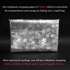 ADQUATOR 5m×80cm White Star Hamper Wrapping Cellophane Paper Sheets,100% Recyclable