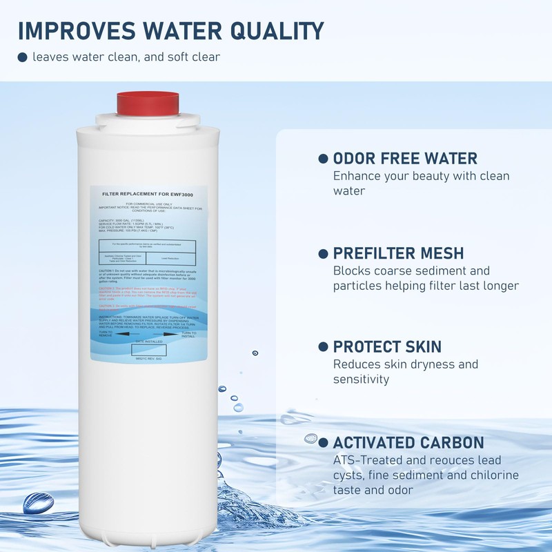 51300C Water Replacement Filter (No Chip) Compatible with Elkay 51300C