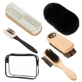 DERJDISF Shoe Brush - 6-Piece Suede Care Set, Perfect for Boots, Shoes, Car Seats, Sofas and Bags - High Quality Suede Brush for Complete Shoe Care