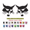 EquipmentDecal.com Bobcat Face Logo Skid Steer Set Vinyl Decal Sticker