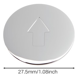 CChiai 3PCS Faucet Index Buttons Universal Bathroom Hot Cold Sink Steering Shower Knob Replacement Handle Remodeling Decorative Faucet Handle Decorative Cover Silver