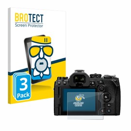 BROTECT Anti-Glare Protective Glass for Olympus OM System OM-1 Mark II (Pack of 3) Protective Film Tempered Glass Matt [Extremely Scratch-Resistant 9H, Anti-Reflection]
