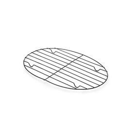 Fox Run - 57213 Fox Run Non-Stick Oval Roasting/Cooling Rack, 11.25 x 8.25 x 0.5 inches, Metallic