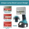 Jhjqzcyg 18W 2000LM LED Flashlight Work Light Powered by Makita