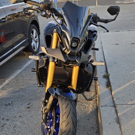 Motorcycle Front Wheel Fender Beak Nose Cone Front Spoiler Winglets Replacement for Yamaha MT09 MT-09 MT 09 SP 2021-2023 Extender Cowl Spoiler Cover