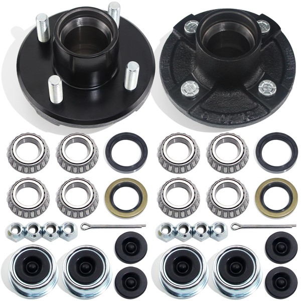 GREPSPUD 2 Sets 4 on 4'' Trailer Hub Kit for