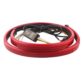 Riloer LED Light Strip, 12V Third Brake Light Turn Signal Lamp Driving Strobe Light, Universal Light Bar Replacement, 90CM/100CM