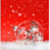 THE TWIDDLERS - 15 Pack Christmas Fillable Clear Plastic Baubles,