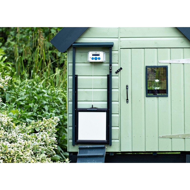 ChickenGuard Self-Locking Predator-Proof Chicken Coop Door for Hen-House, Chicken Run,