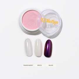 XZMeiLun Pink Pearl Chrome Nail Powder, Big-Capacity 2.5g Lridescent Aurora Powder Metallic Mirror Effect Pigment Pearl Glitter Dust Kit, Nail Art, Can mixed With Builder Gel Nail Polish For Use