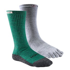 Injinji Men's Liner+Hiker Socks Forest Grey 37-44, green/grey