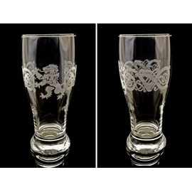 Lion Rampant Celtic Pint Glass, Free Personalization