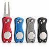 4 Pack Golf Divot Repair Tool Set - Foldable Metal