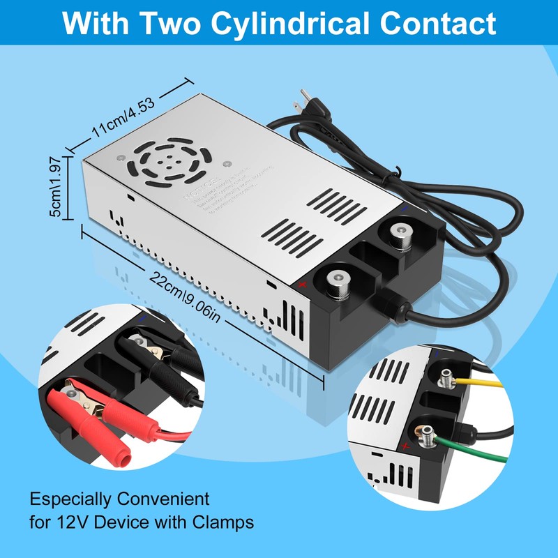 IMAYCC AC to DC Converter - 110V to 12V Power
