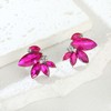 Hot Pink Earring for Women Sparkly Rhinestone Drop Earrings for