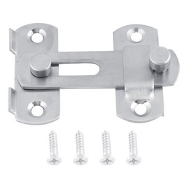 Door Latch Stainless Steel Hasp Latch Sliding Door for Window Cabinet Mounting Room Accessories