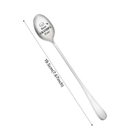 Grandad Coffee Spoon,Grandpa Gift from Grandkids Best GRANDPA Ever Spoon Engraved Coffee Tea Spoons Father’s Day Birthday Christmas Gifts for Grandfather Father Coffee Lover A8YYSZ
