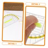 DOITOOL 6Pcs Triangle Ruler Set Multi Function Drawing Tools for