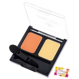 (Naturally Brightly Covers Below Your Eyes) Just As It is! Plus Thick Non-Paint Concealer, Orange x Yellow, 0.06 oz (1.6 g) Each Color