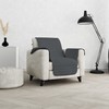 MB HOME Cozy Non-Slip Sofa Slipcover, Dark Grey, Seat