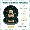60Pcs Teddy Bear Baby Shower Decorations 7in Green Blue Tartan