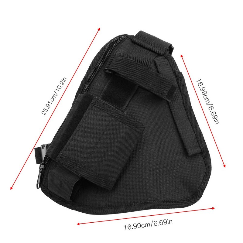 Walkie Talkie Chest Bag, 10.2x6.69inches Two Way Radio Pouch Portable