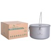 Boundless Voyage 2900 ml Titanium Pot Pan Set with Large