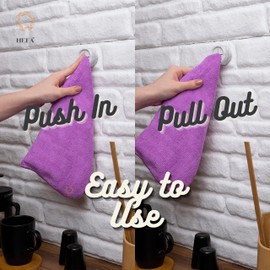 HEFA Towel Holder, Towel Hooks, Dish Towel Holder, Kitchen Organization, Bathroom Accesories, Kitchen Towel Hook, Kitchen Towel Holder, Christmas Gift, Kitchen Gadgets 4 Pack