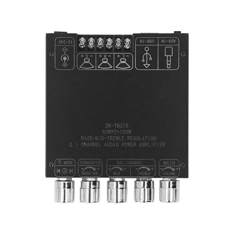 Bluetooth Power Amplifier Board Subwoofer 2.1 Channel 50W 50W 100W