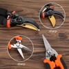 5 pack Garden Pruning Shears Stainless Steel Blades, Handheld Scissors