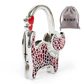 KSMD Cat Design Purse Hooks for Table and Bars,Portable Purse Hanger Organizers Hooks Handbag Holder Pocketbook Holder Bag Storage for Desk Bag Hook