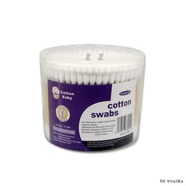 Cotton Wood Cotton Swabs T/Ear Pick/Makeup Swabs/Ear Pick/Ear Pick 5ea