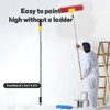 Paint Roller Extension Pole, 1.4m/4.6ft Extendable Paint Roller, Telescopic Pole
