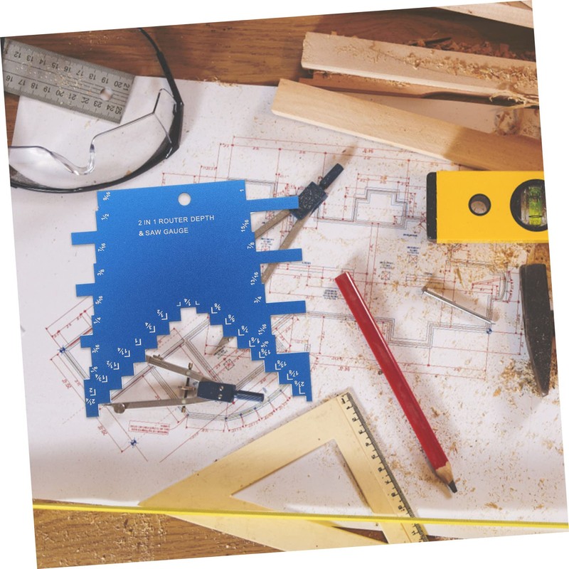Operitacx Step Gauge Depth Gauge for Table Saw and Router