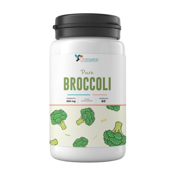 Lifetropics Pure Broccoli - 500mg Broccoli Extract (10% Sulforaphane) -