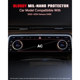 For 2022~2024 Genesis GV80 AC Nano Glossy Screen Protector - [More Clear& Smooth] - Touchscreen *2