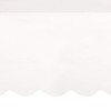 Elegant White Scalloped Paper Table Cover (137cm x 274cm) -