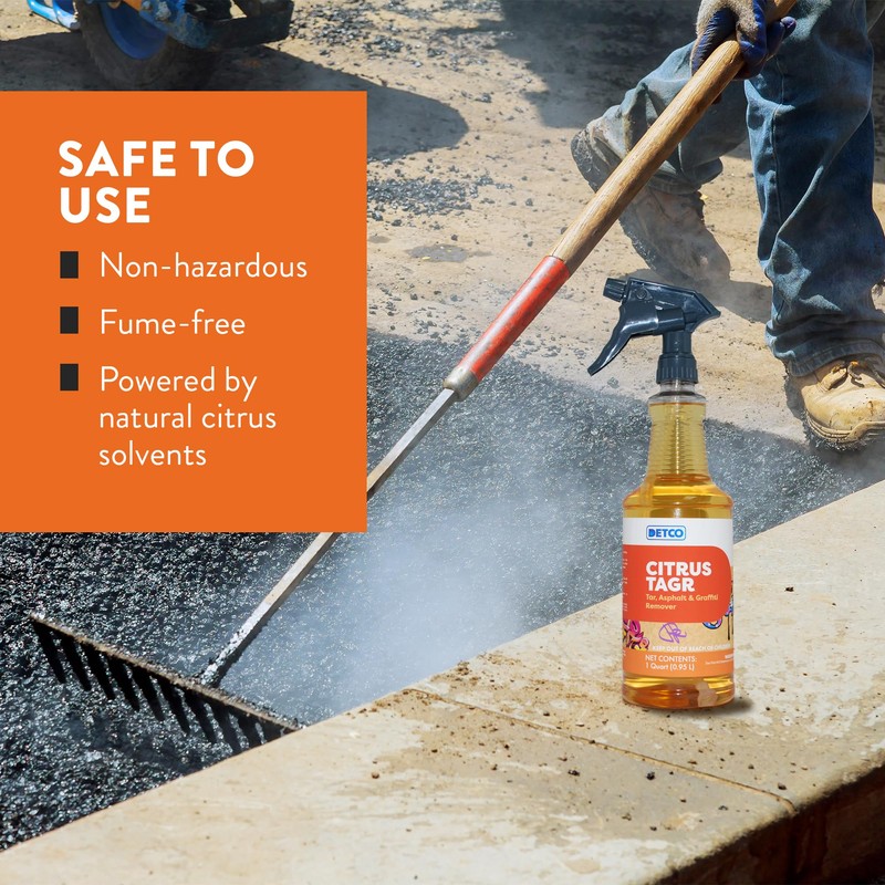 Detco -CITRUS TAGR (Tar,Asphalt, & Graffiti) REMOVER- D-Limonene Citrus Orange