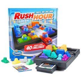 Juego de Mesa de Lógica Rush Hour  Ravensburger ThinkFun  Desafío de Tráfico con 40 Retos  Versión en Español para Niños y Adultos  Entrena tu Mente  