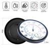 Indoor Outdoor Thermometer Hygrometer, Lirches Outdoor Thermometer Large Numbers, Decorative