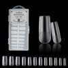Clear Nail Tips, 240 Pieces Almond Nail Tips, Full Surface
