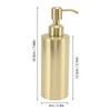 Soap Dispenser Stainless Steel Bottle Large Capacity Home Decoration with