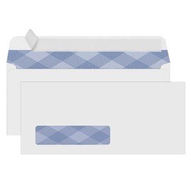 500#10 Single Window Security Envelopes, PANDRI NO.10 Security-Tinted Envelopes Designed for QuickBooks Invoices, Business Statements and Computer Printed Checks-Number 10 Size 4 1/8 Inch X 9 1/2 Inch