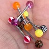 Luxe Modz Pack of 6 Barbells tongue rings 14g solid