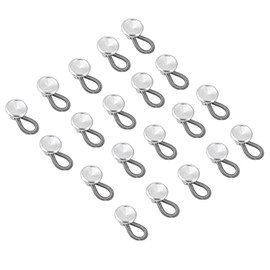 Expansores de Botones, Botones de Extensión de Cintura, 20 Piezas Expansores de Cuello de Botones de Extensión de Cintura de Resorte Flexible para Pantalones Vaqueros de Cuello de Camisa